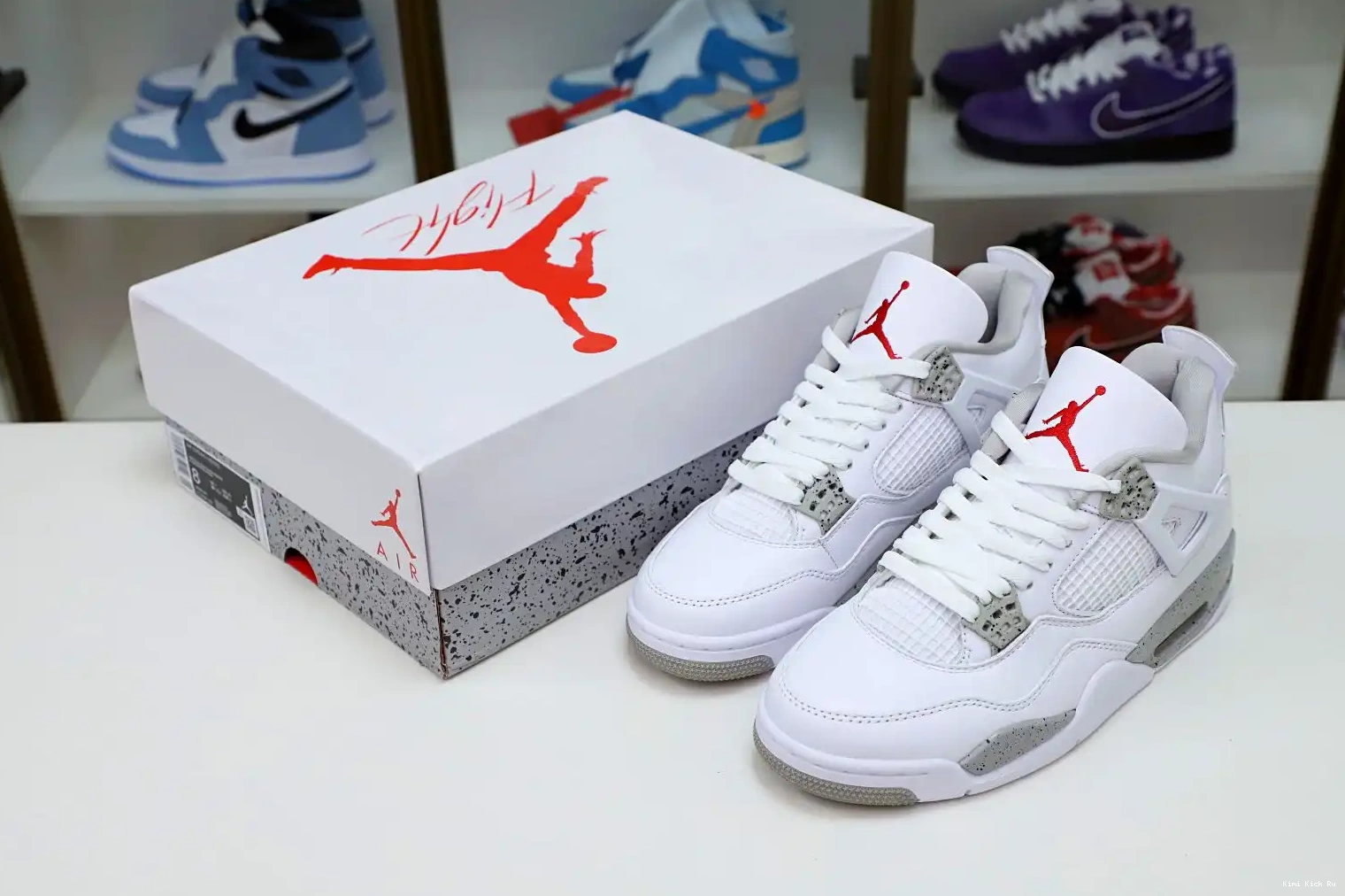 AIR JORDAN 'WHITE 4 OREO' RETRO Kimikick 0720